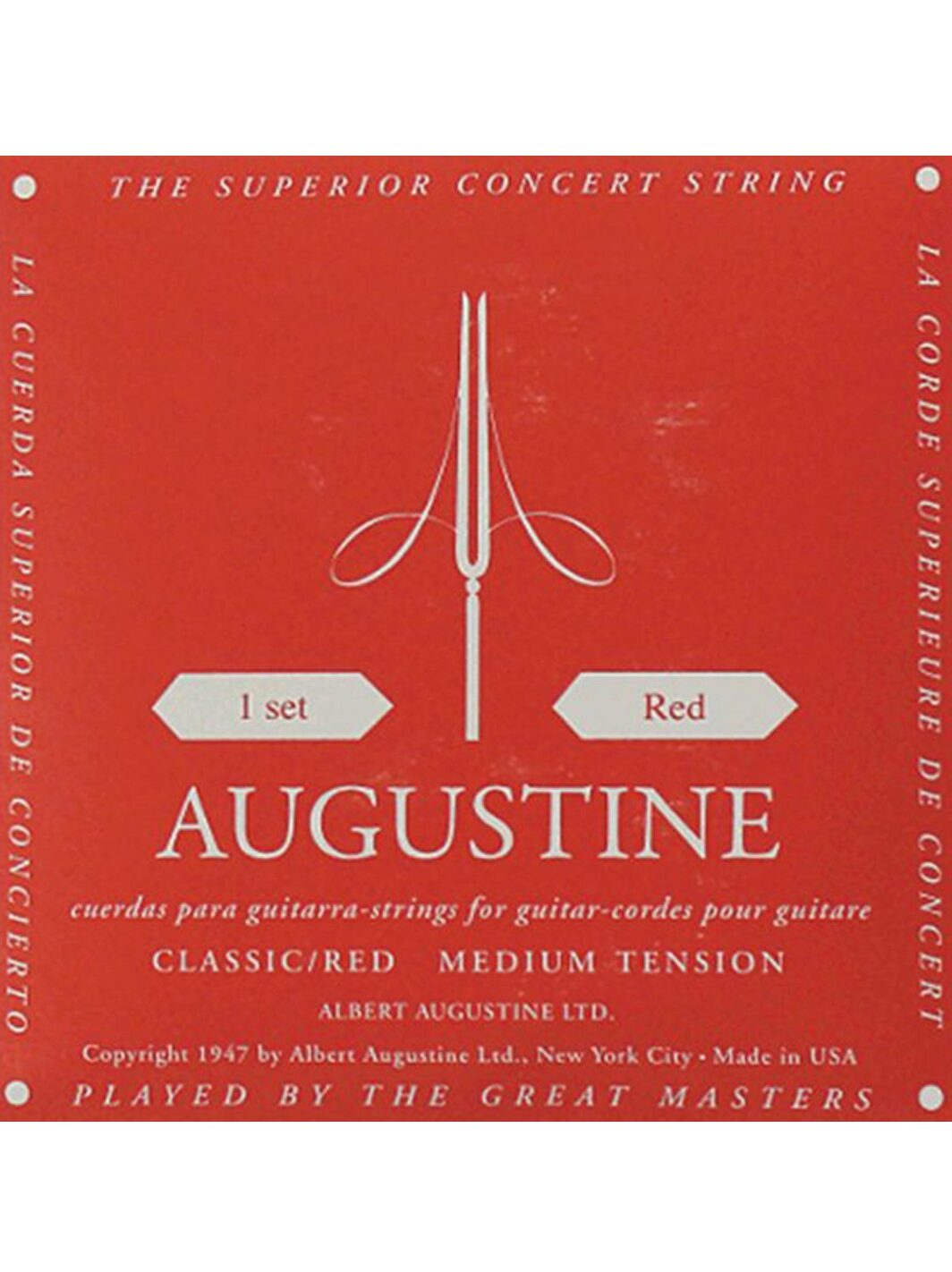 Augustine Concert Red Medium Tension