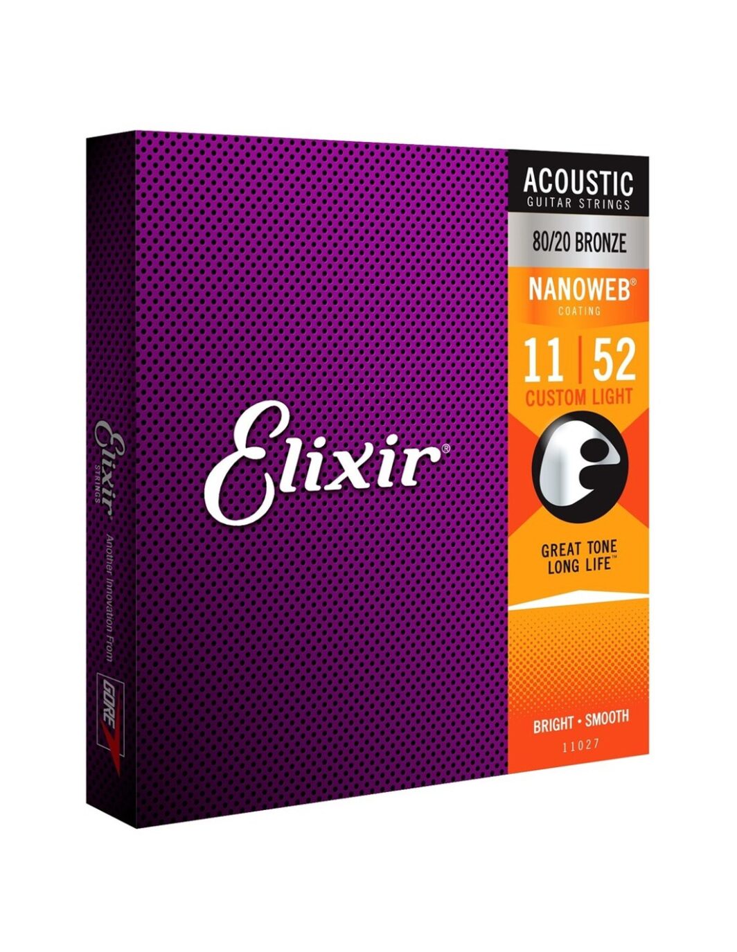 Elixir E11027 Nanoweb Custom Light 11-52 Chitarra acustica